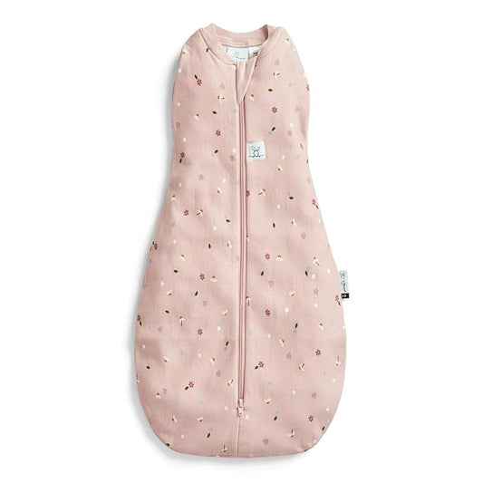 ergoPouch Cocoon Swaddle Sack 0.2 TOG - Baby Sleep Sack, Gentle Snug Fit Helps Calm Startle Reflex, Ideal for Arms In/Out Sleeping, Soft Breathable Fabric for Better Sleep (6-12 Months, Daisies)