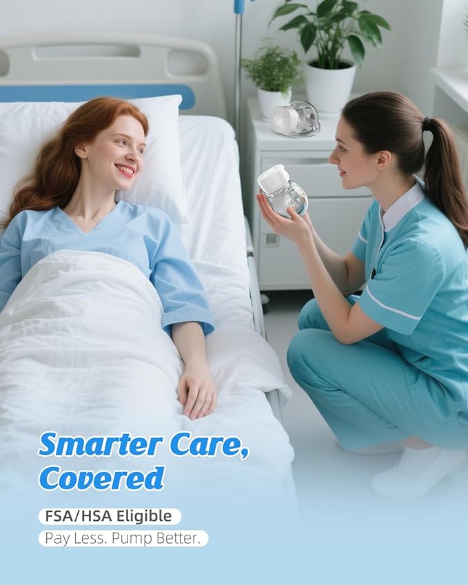 Hands Free Breast Pump Ultra-Light 230g, Wearable Breastfeeding Pump Portable for Travel and Work, Low Noise, Ergonomic 135° Flange, 9 Levels 4 Modes with 19/21mm Flange Inserts (White 2 Pack)