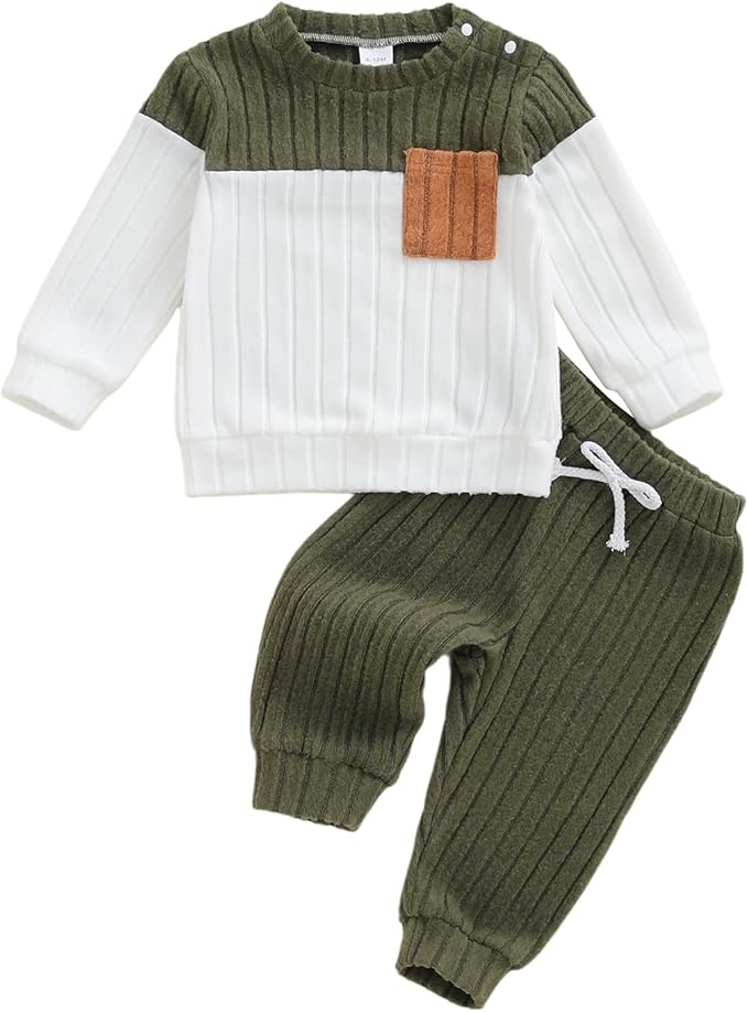 CIYCUIT Toddler Baby Boy Clothes Long Sleeve Sweatshirt Pants Set Fall Winter Outfits