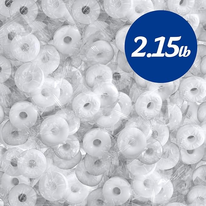 Pep O Mint Hard Candy, 2lb + 2oz Bulk Pack of Mints Individually Wrapped, Bulk Mints for Parties and Events, Ideal Peppermint Candy for Refreshing Breath and Enjoyable Snacking