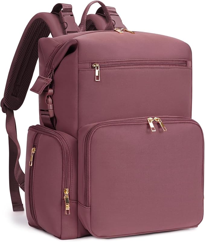 CEI-CEI Neoprene Diaper Bag Backpack Large Newborn Baby Maternity Bags Waterproof Travel Backpack for Mom Dad with Insulated Pockets,Changing Pad