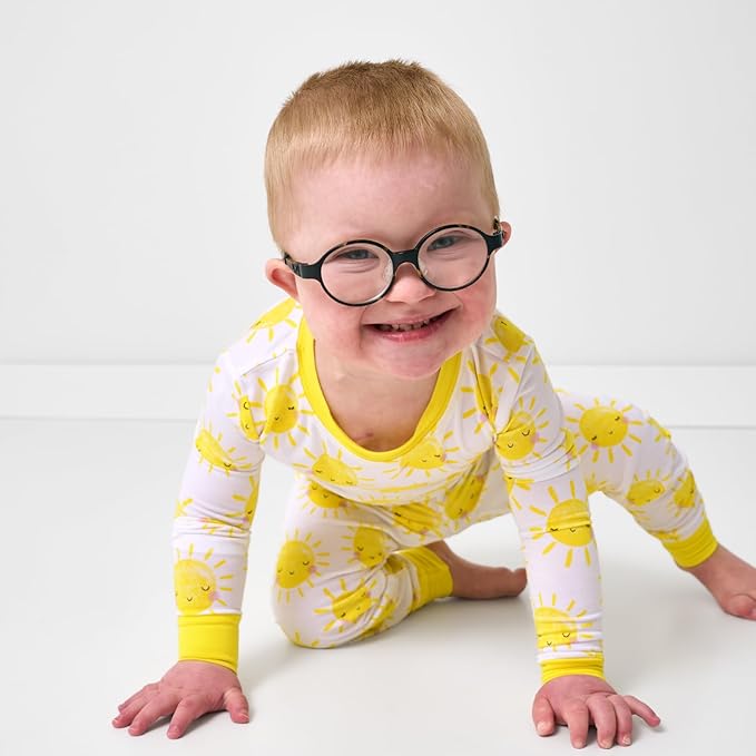 Little Sleepies Two-Piece Pajama Set for Boys & Girls, Soft Viscose from Bamboo Toddler Pajamas for Kids, Family Matching PJs