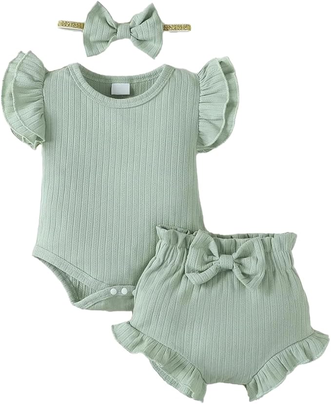 Baby Girl Clothes Infant Newborn Girl Summer Short Set Clothes