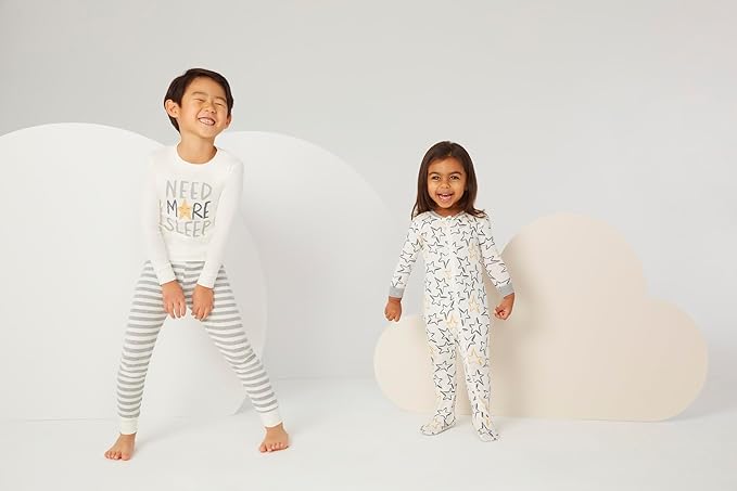 HUGGIES unisex-baby 3-pack Footed Coverall Pajamas