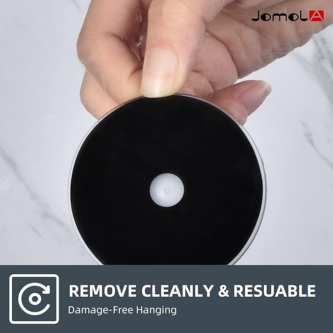 JOMOLA Suction Cup Shower Hooks for Inside Shower Suction Hooks for Shower Wall Towel Hooks for Bathrooms Suction Hooks for Glass Stainless Steel, Brushed Finish, 2PCS