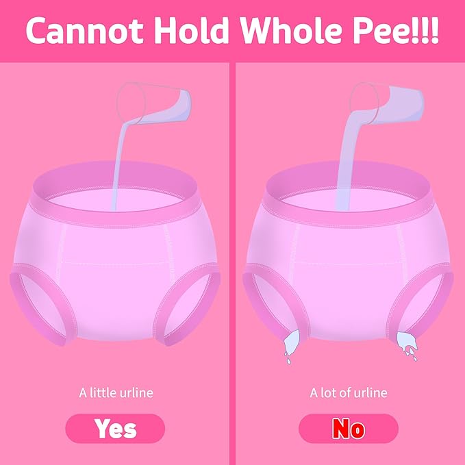 BIG ELEPHANT 10-Pack Baby Potty Training Underwear, Soft 100% Cotton Absorbent Training Pants for Boys & Girls, Ages 12M-10Y