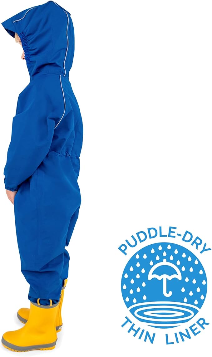 JAN & JUL Waterproof Rain Suit, Windproof Coveralls for Toddlers and Kids