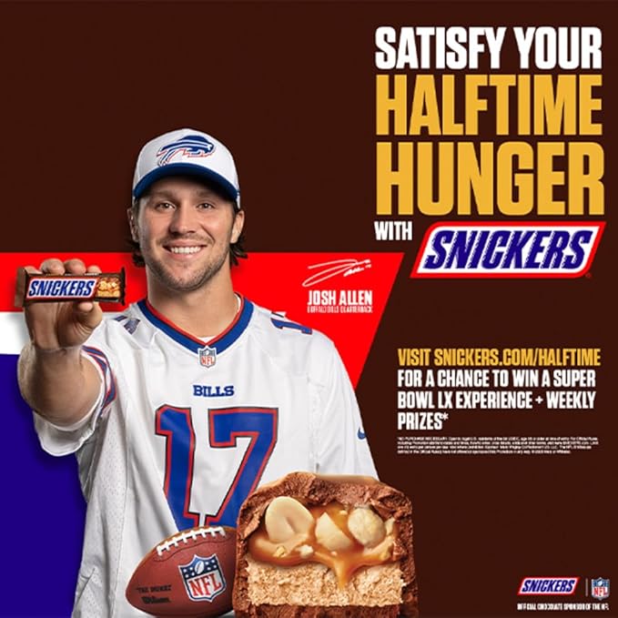 SNICKERS Milk Chocolate Candy Bars - Individually Wrapped Share Size Milk Chocolate Bars, 3.29 oz, Pack of 24 Bulk Box