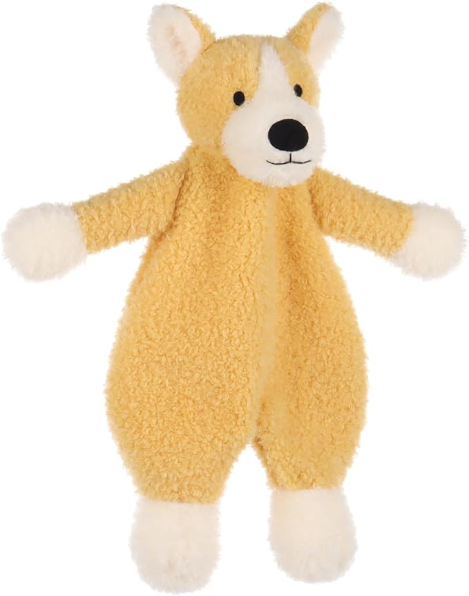 Apricot Lamb Corgi Soft Loveys for Babies, Security Blanket for Baby Boy and Girl, for Infant and Toddlers