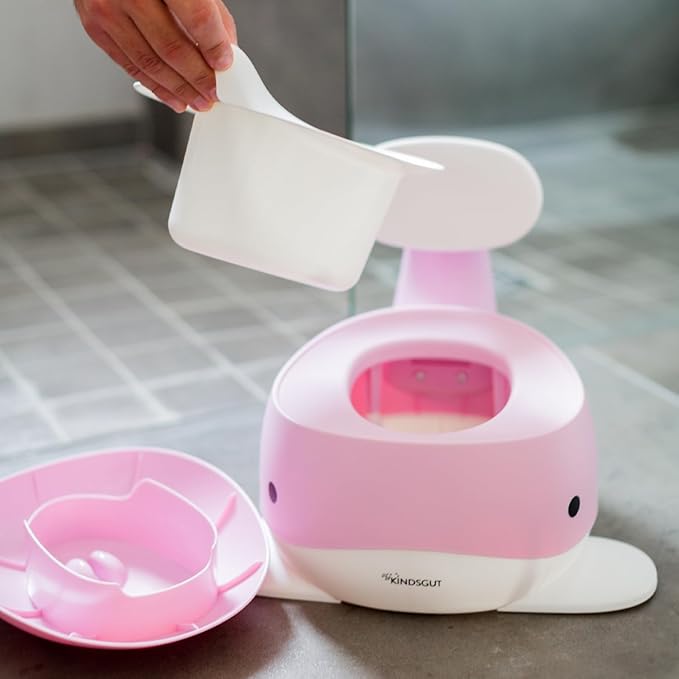 Kindsgut Potty Training Toilet in Whale Design, Designed in Germany, Potty Training in a Beautiful Design, Pink