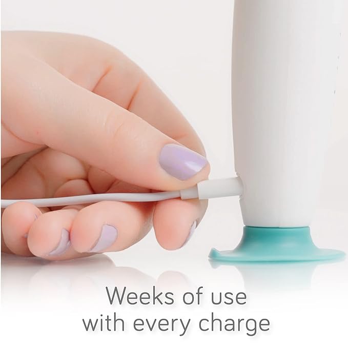 Nanobebe Electric Bottle Brush Cleaner – Baby Bottle Brush Electric Scrubber for Cleaning Brush for Baby Bottles - Rechargeable, Includes Replaceable Brush Head