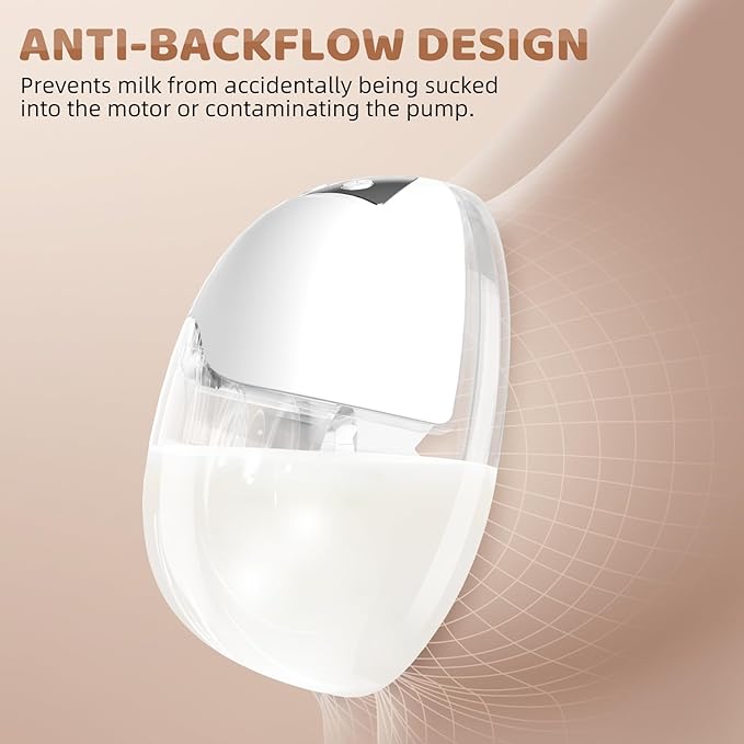 Hands Free Breast Pump, Wearable Breastfeeding Pump, Portable Electric Breast Pump with 4 Modes & 12 Suction Levels, Soft Doublefit Flange Inserts 19/21/24mm, Low Noise, Smart Display, 2-Pack