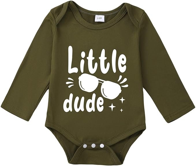 NZRVAWS Newborn Baby Boy Clothes Outfits Letter Prined Romper Pants Set Infant Baby Boy Clothing 0 3 6 9 12 18 Months