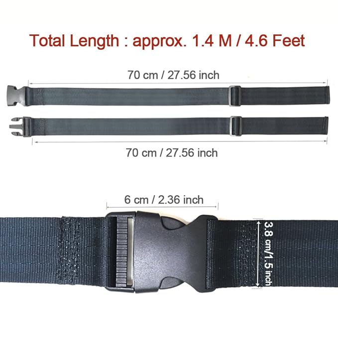 ZARPMA Baby 2 Point Safety Belt,Safety Harness for Child Kid Infant Safe Strap for Pushchair,HighChair,Child Chair,Stroller(1.4 M Length)