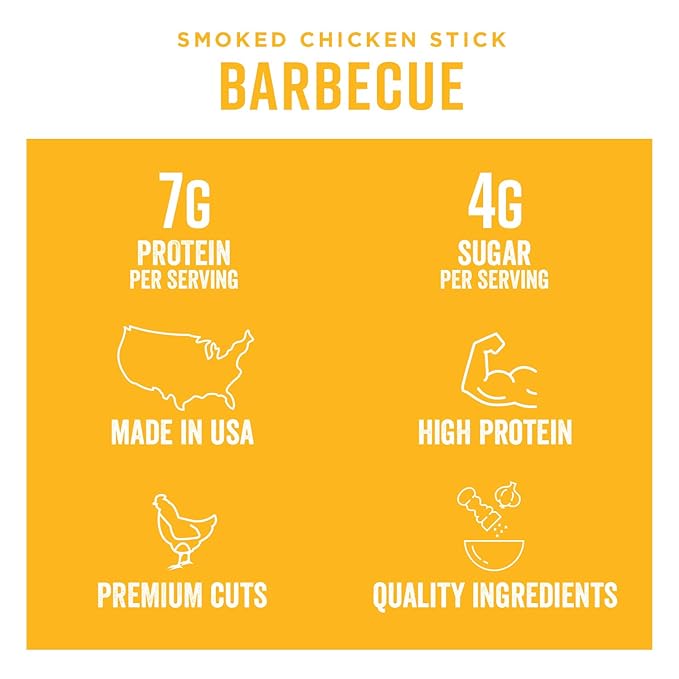 Chef's Cut Real Snack Chicken Barbecue Sticks, 1 Ounce (16 Count)