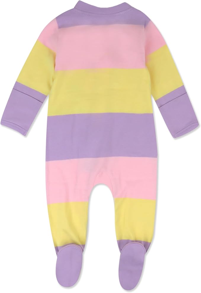 HonestBaby Baby Celebration Sleep & Play Footed One-Piece Pajama Sleeper 100% Organic Cotton