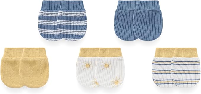 Baby Girls Boys Hats Mittens and Socks Set Cotton Infant Caps Newborn Soft Gloves 0-6 Months