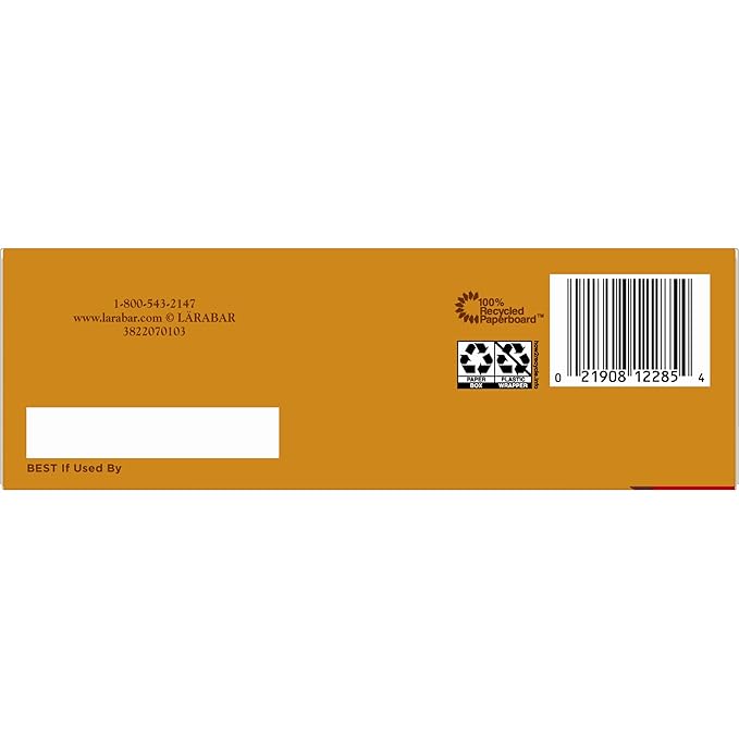 Larabar Peanut Butter Chocolate Chip, Fruit and Nut Bars, Gluten Free and Vegan, 19.2 oz, 12 Ct