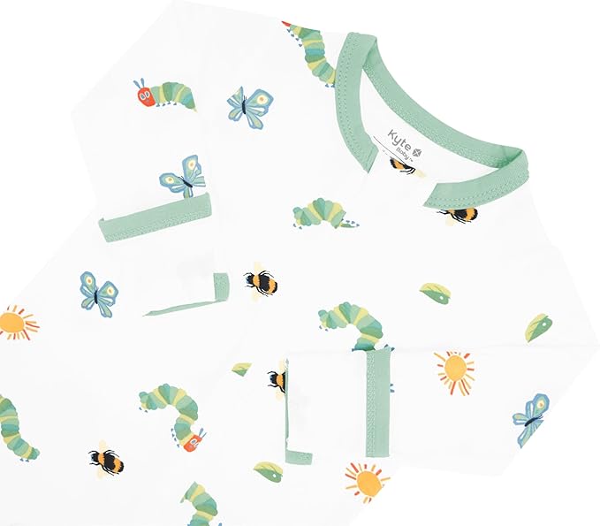 KYTE BABY Unisex Zipper Closure Footies, Rayon Made From Bamboo, 0-24 Months