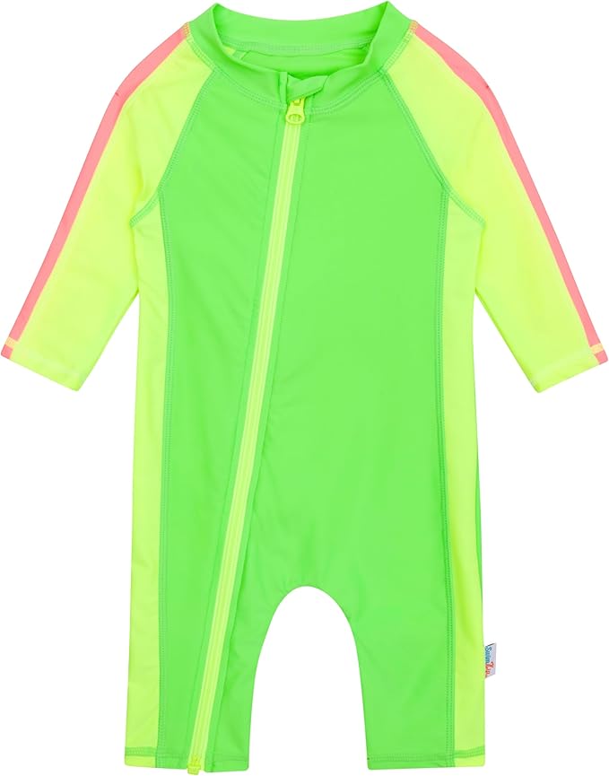 SwimZip Boys' Long-Sleeve UPF 50+ Swimsuit for Baby, Toddler, & Little Boys