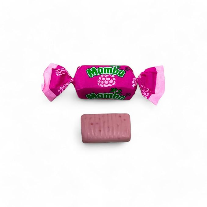 Raspberry Mamba Fruit Chews, 1 Lb. Bag – Individually Wrapped – Juicy Chews Perfect For Holidays, Pinatas, Christmas Stockings, Goody Bags, And Parties – Approx. 80 Pieces