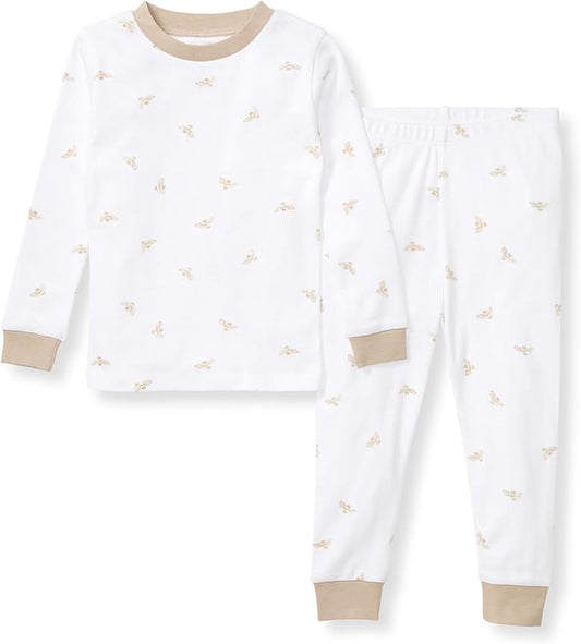 Burt's Bees Baby Boys' 2-Piece Long Sleeve Tee and Pants Organic Cotton Pajama Set