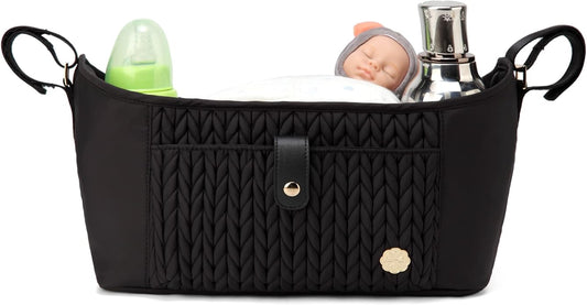Universal Baby Stroller Organizer,Diaper Caddy Organizer with Adjustable Straps to Fits Nearly Any Strollers