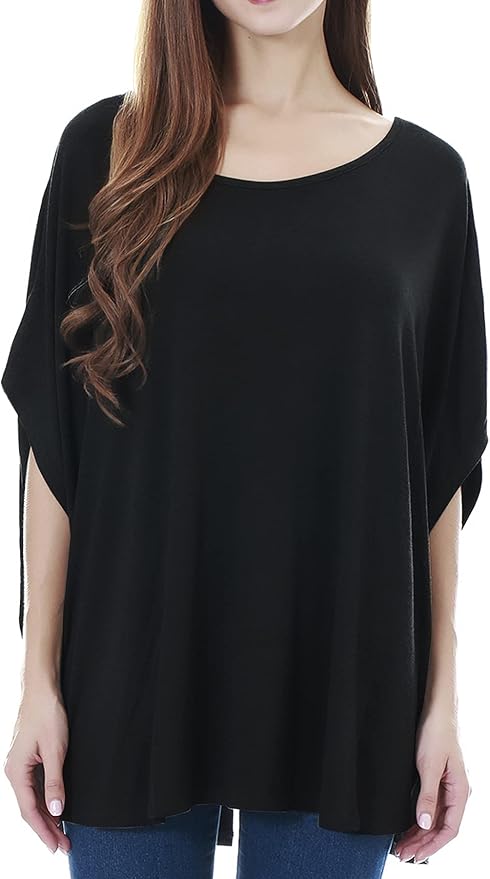 Smallshow Women's Nursing Top Maternity Poncho for Breastfeeding