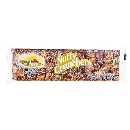 Nutty Crunchers All Natural Ingredients (Healthy Mixed, 12 Double Bars/box)