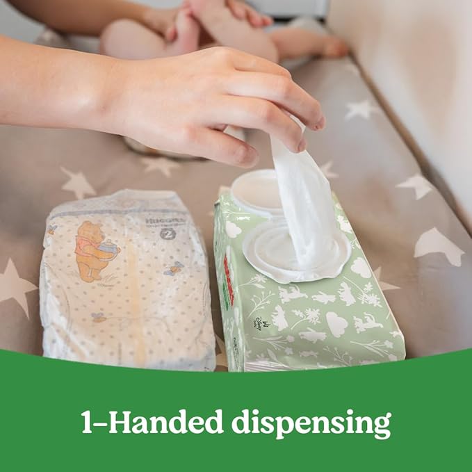 Huggies Natural Care Sensitive Baby Wipes, Unscented, Hypoallergenic, 99% Purified Water, 9 Flip-Top Packs (3 packs of 3), 504 Total Wipes (56 Wipes per pack), Packaging May Vary