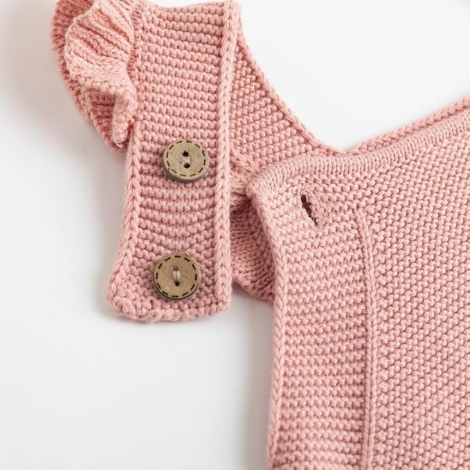 Simplee kids Baby Girls Sunflower Knit Rompers Knit Clothes for Newborn Baby Girls