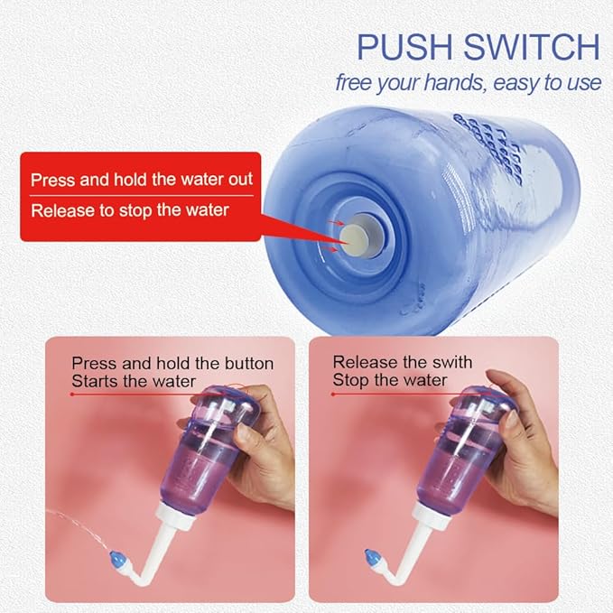Nasal Irrigation System-300ml 10oz Nasal Wash Bottle Sinus Rinse Bpa-Free for Adult & Kid with 80 Nasal Wash Salt Packets