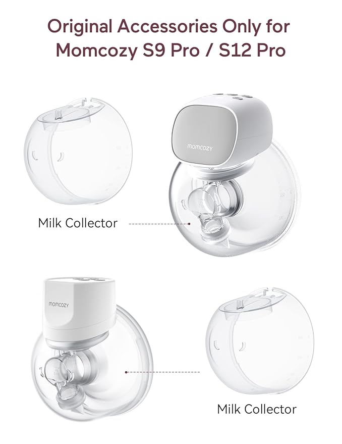 Momcozy Original S9 Pro/S12 Pro Replacement Accessories, Only Compatible with Momcozy S9 Pro/S12 Pro Breast Pump NOT for S9/S12(Milk Collector,1 Pack)