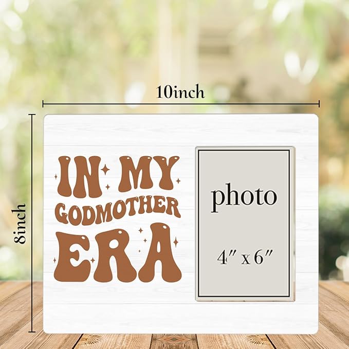 Godmothers Gift for Women Picture Frame, Godmother Proposal Gift, Will You Be My Godmother Gifts from Godchild Photo Frame for 4 x 6 Inch Photo