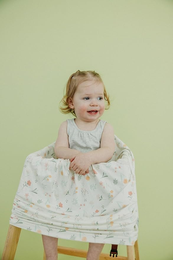 Copper Pearl Multi-Use Cover: Car Seat Covers, Nursing Cover, and Stroller Cover for Sun - Stretchy Fabric, All-Season Use, Stylish Designs, Easy Access for Moms - Mabel