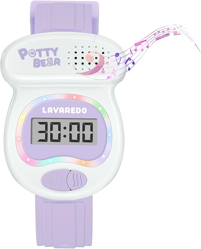 Kids Watch Potty Training Watches for Boys and Girls, Potty Timer Toilet Shape and LED Colorful Lights, Music Reminds Kids It's Time to Go to The Bathroom, Fun Gift for Moms and Toddlers