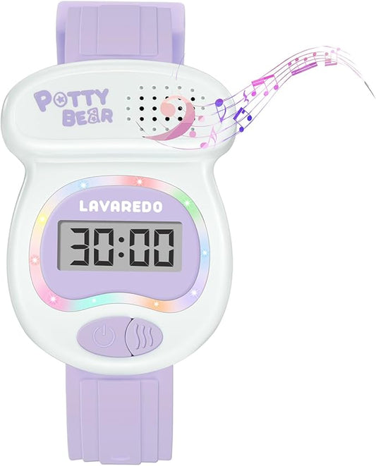 Kids Watch Potty Training Watches for Boys and Girls, Potty Timer Toilet Shape and LED Colorful Lights, Music Reminds Kids It's Time to Go to The Bathroom, Fun Gift for Moms and Toddlers