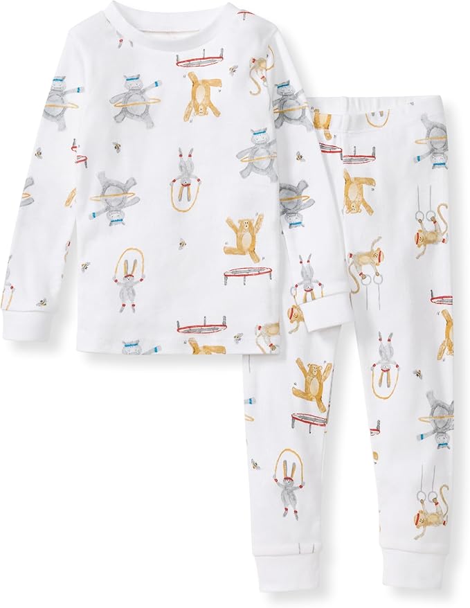 Burt's Bees Baby Boys' 2-Piece Long Sleeve Tee and Pants Organic Cotton Pajama Set