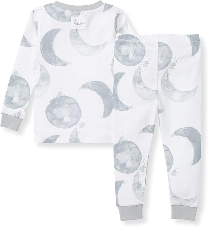 Burt's Bees Baby Boys' 2-Piece Long Sleeve Tee and Pants Organic Cotton Pajama Set