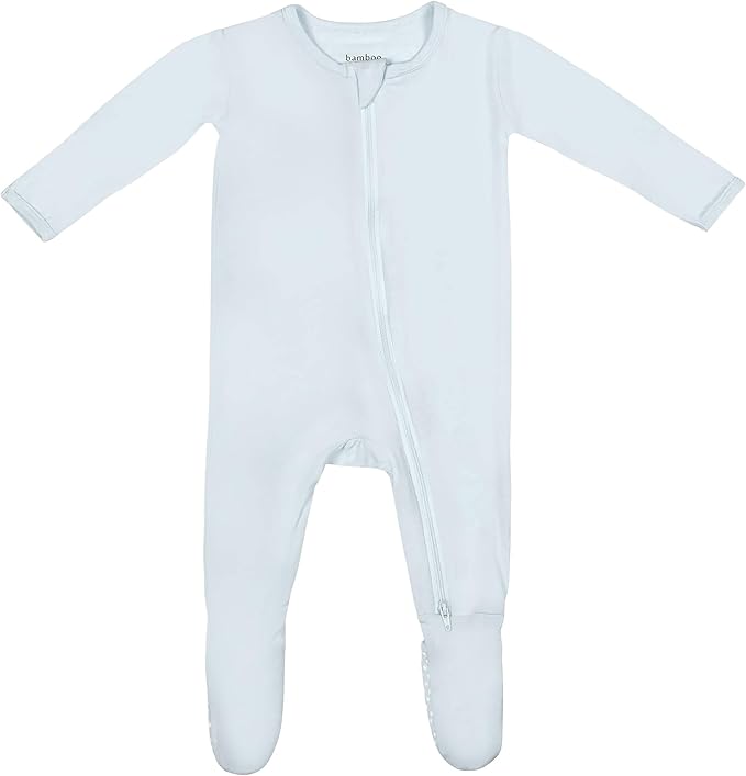 Bamboo Little Soft Baby Footie Pajamas, Baby Clothes, Newborn Sleepers, 95% Viscose and 5% Spandex, 0-24 Months