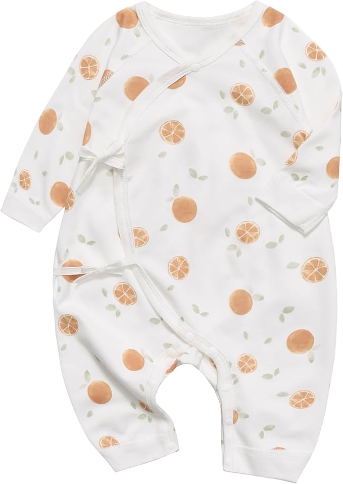 100% Organic Cotton Soft 0-6 Months 2-Piece Unisex Footless Newborn Baby Sleepers Pajamas Romper Boys Girls