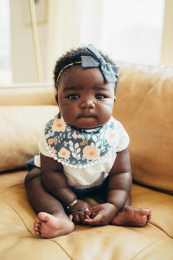 Copper Pearl Baby Bandana Drool Bibs for Drooling and Teething 2-Pack Fashion Bibs Gift Set “Audrey