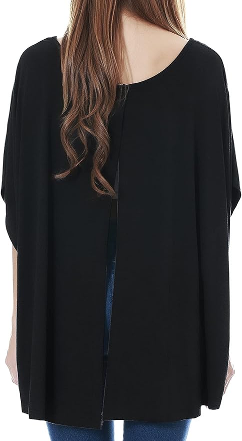 Smallshow Women's Nursing Top Maternity Poncho for Breastfeeding