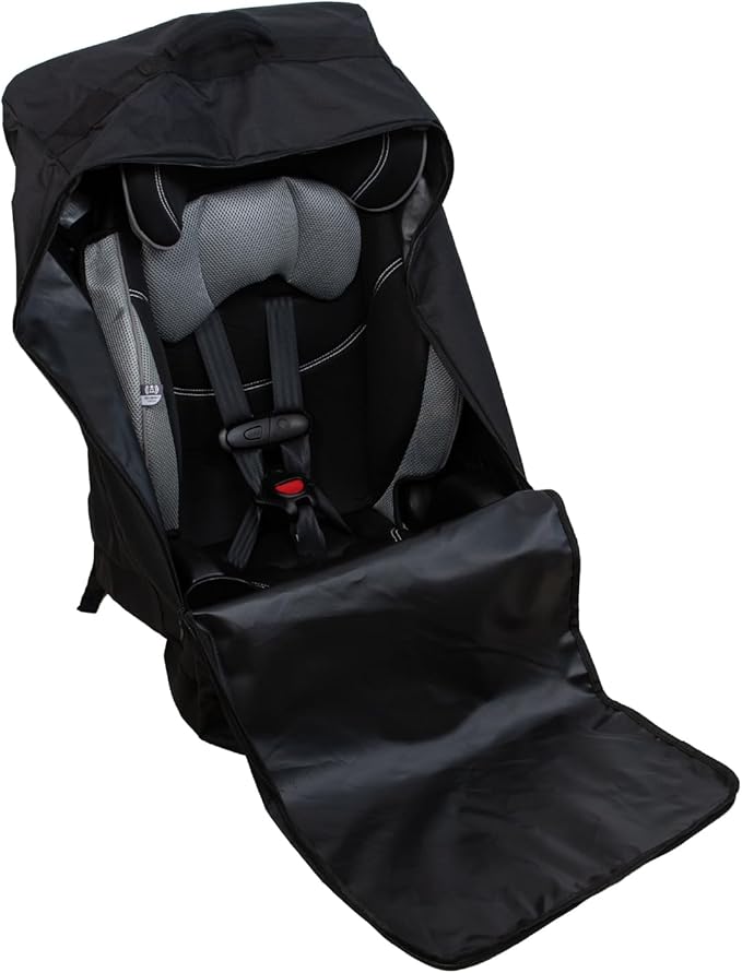 The Peanutshell Carseat Travel Bag for Airplane, Durable Padded Bag Gate Check Easy Carry Airport Car Seat Cover, Fits Most Graco, Evenflo, Toddler, Kids, Infant Baby Travel Essentials for Flying