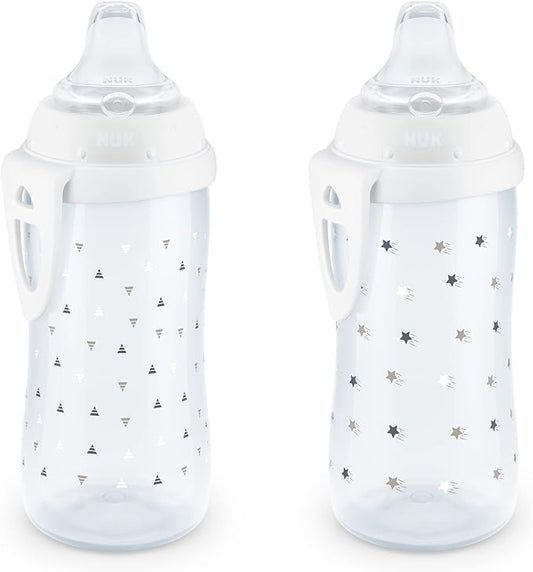 NUK Active Sippy Cup, 10 oz, 2 Pack, 12+ Months, Timeless Collection, Amazon Exclusive