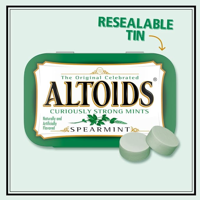 Altoids Spearmint Mints, 1.76 ounce (12 Packs)