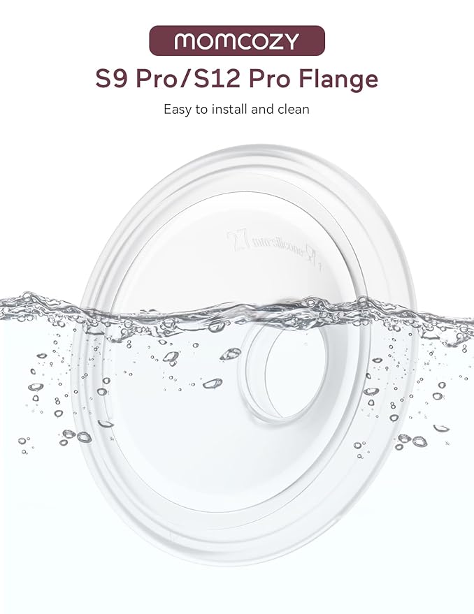 Momcozy Original S9 Pro/S12 Pro Replacement Accessories, Only Compatible with Momcozy S9 Pro/S12 Pro Breast Pump NOT for S9/S12(Double-Sealed Flange 27mm,1 Pack)