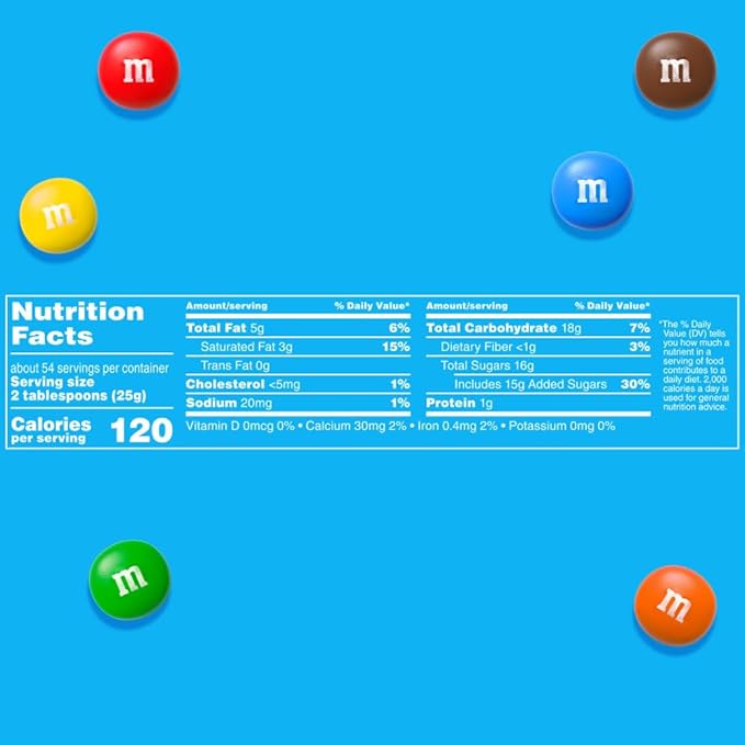 M&M'S MINIS Milk Chocolate Candy, Bulk Candy, 3 lbs Bag