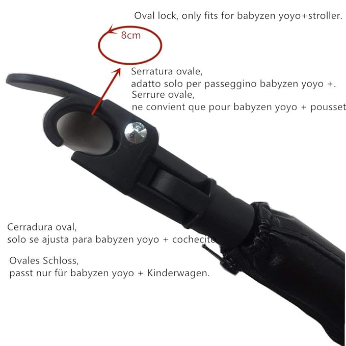 Baby Stroller Bumper Bar,Armrest, Handle, Crossbar Accessories for BBZ YoYo and Yoyo+,Black PU Leather