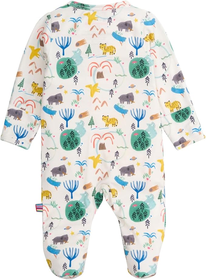 Magnetic Me Boys Modal Magnetic Baby Footie Pajamas | Silky Soft Modal Fabric | Baby Sleepers Available in Sizes PRE - 24M